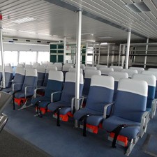 Confort à bord : les sièges à l'intérieur du Cabestan